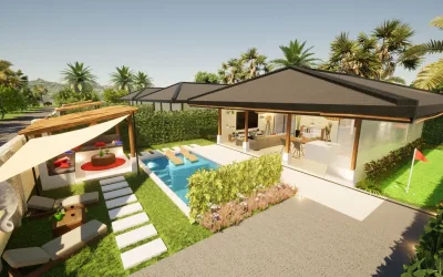 2 Schlafzimmer, 2 Bäder Villa im Bau